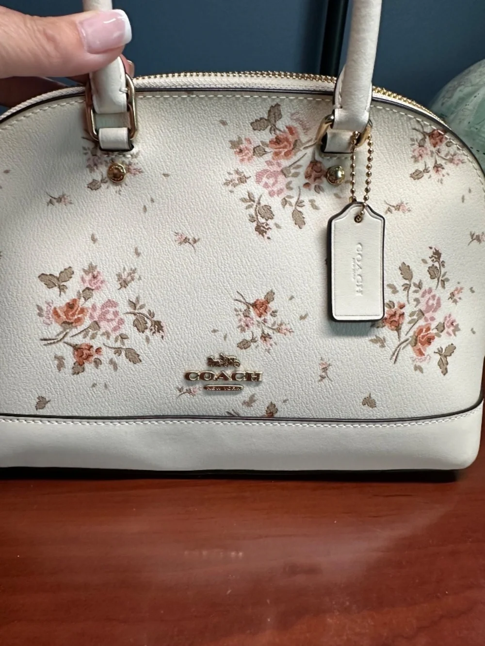 Coach mini Sierra cream floral Satchel/Shoulder bag